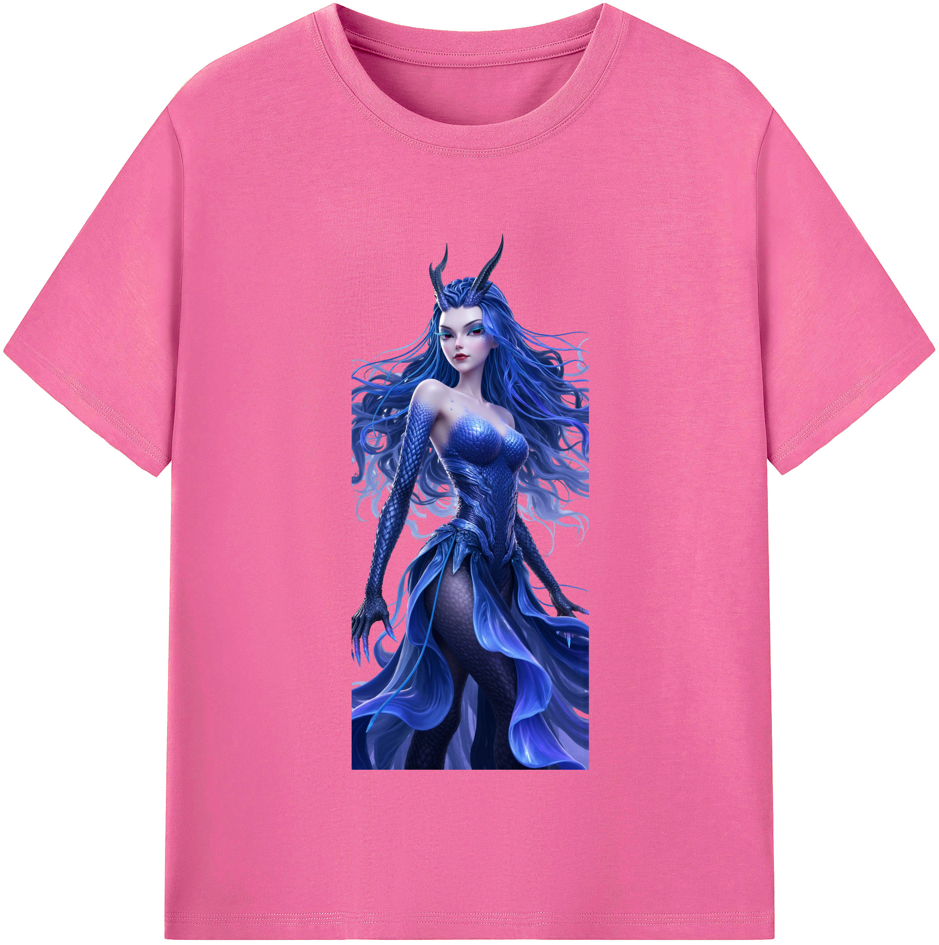 （画像用） Ne Zha 2 ナタ 魔童の大暴れ レディースカジュアルプリントTシャツ（綿100％）